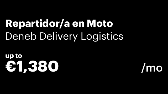Repartidor/a en Moto