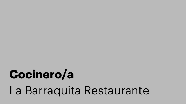 Cocinero/a