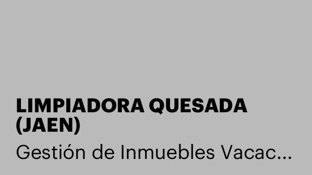 LIMPIADORA QUESADA (JAEN)
