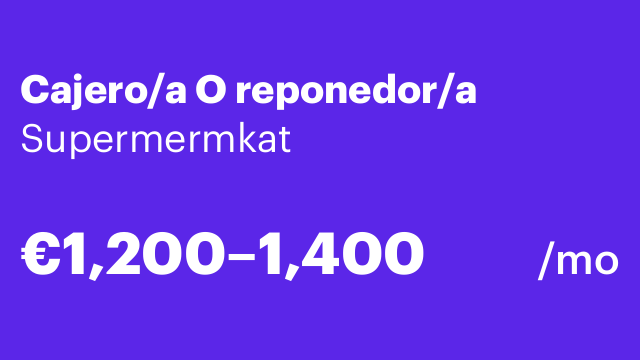 Cajero/a O reponedor/a