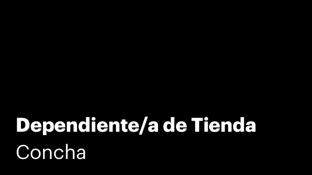 Dependiente/a de Tienda