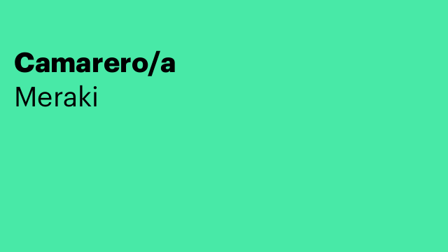 Camarero/a