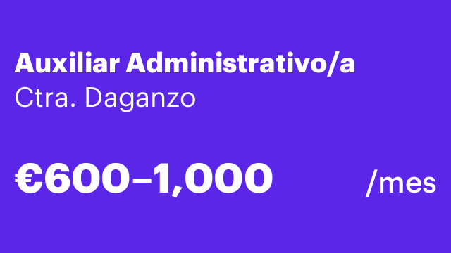 Auxiliar Administrativo/a