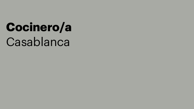 Cocinero/a