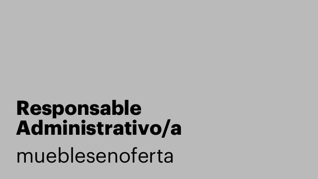 Responsable  Administrativo/a