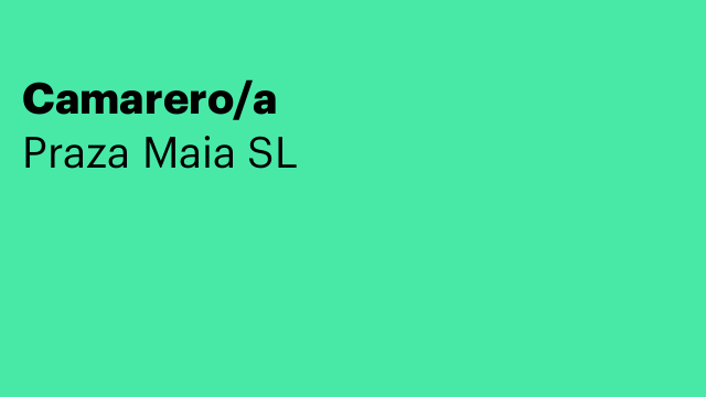 Camarero/a