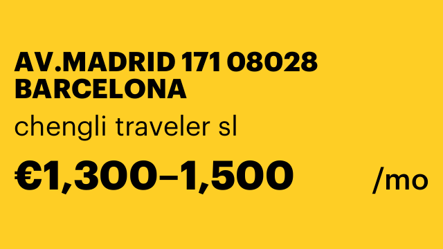 AV.MADRID 171 08028 BARCELONA