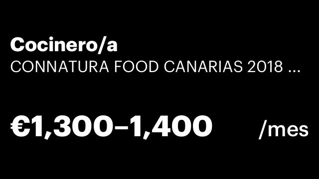 Cocinero/a