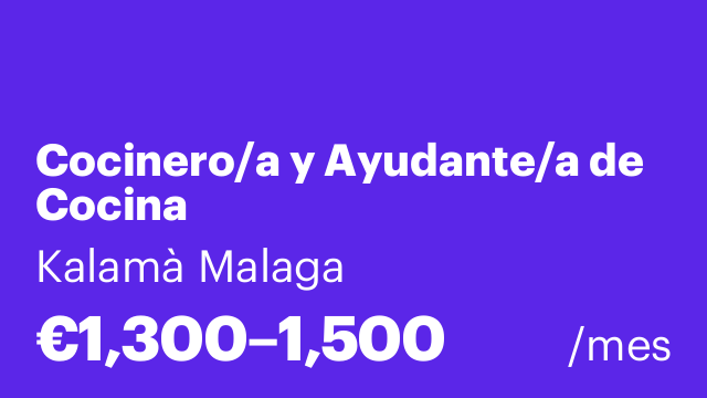 Cocinero/a y Ayudante/a de Cocina