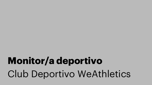 Monitor/a deportivo