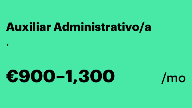 Auxiliar Administrativo/a