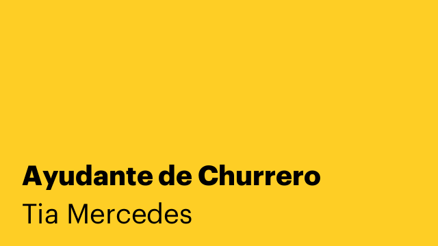 Ayudante de Churrero