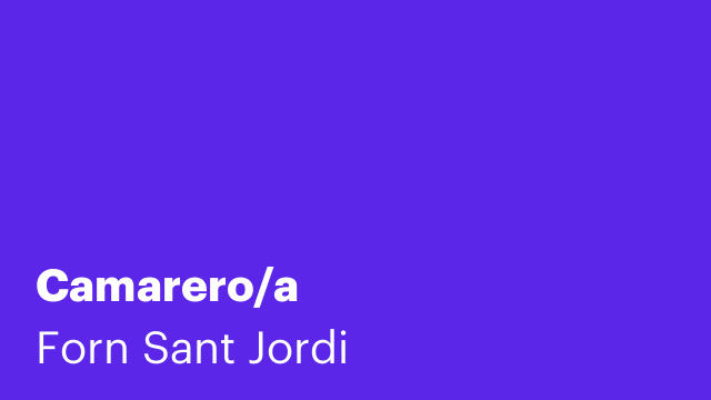 Camarero/a