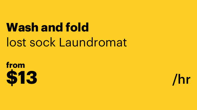 Wash and fold