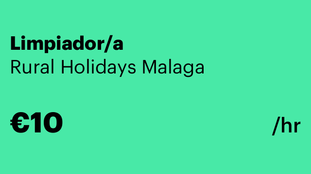 Limpiador/a