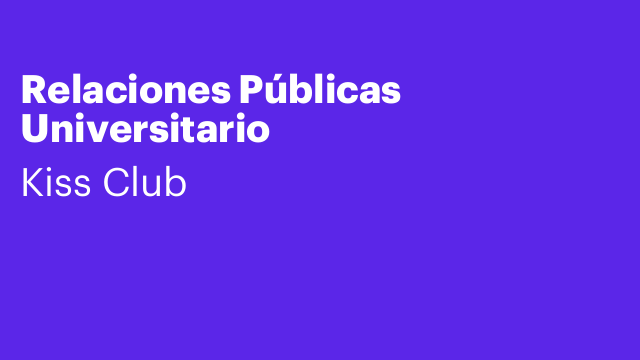 Relaciones Públicas Universitario