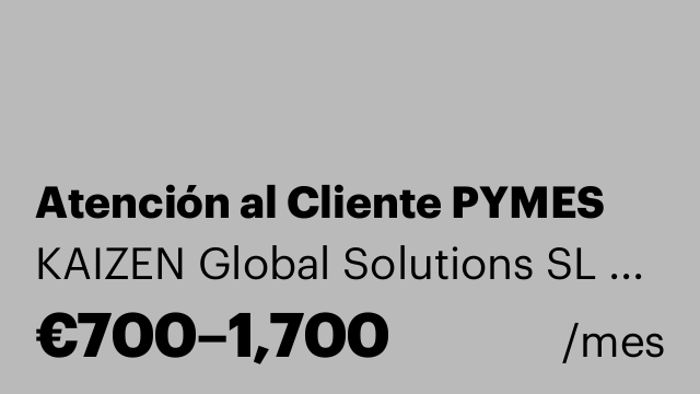 Atención al Cliente PYMES