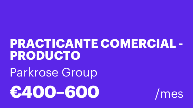 PRACTICANTE COMERCIAL - PRODUCTO