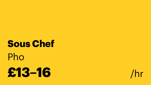 Sous Chef