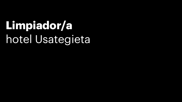 Limpiador/a