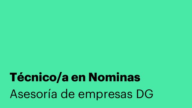 Técnico/a en Nominas