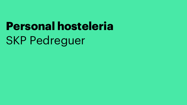 Personal hosteleria