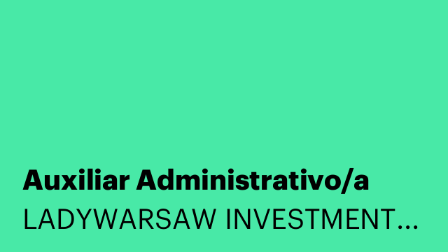 Auxiliar Administrativo/a