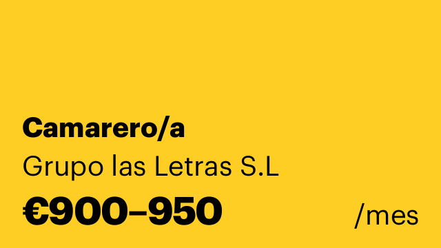 Camarero/a
