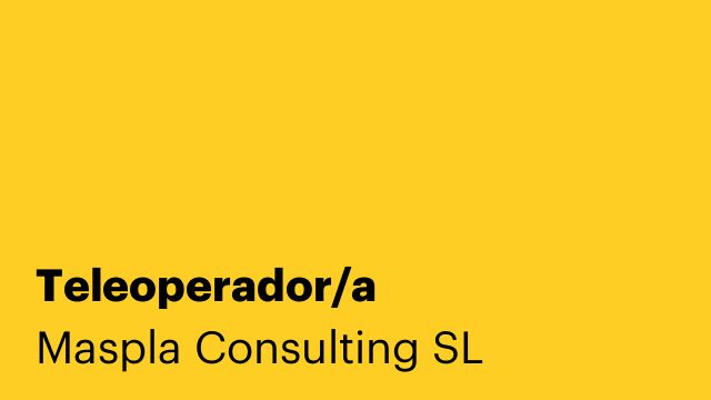 Teleoperador/a