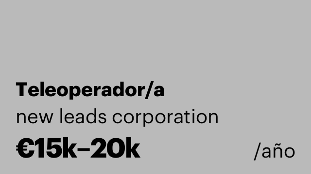 Teleoperador/a