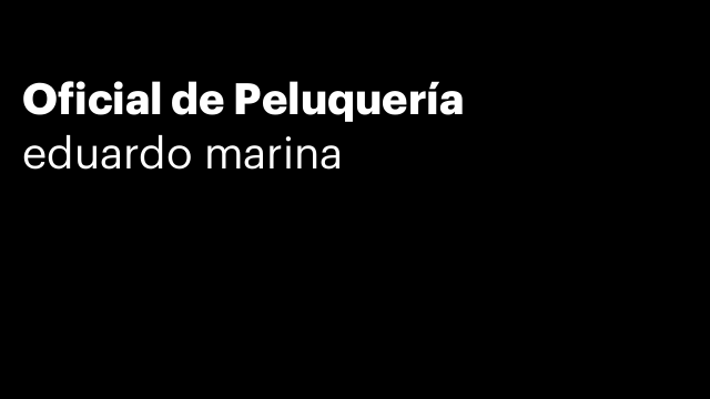 Oficial de Peluquería