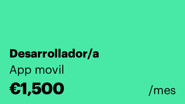 Desarrollador/a