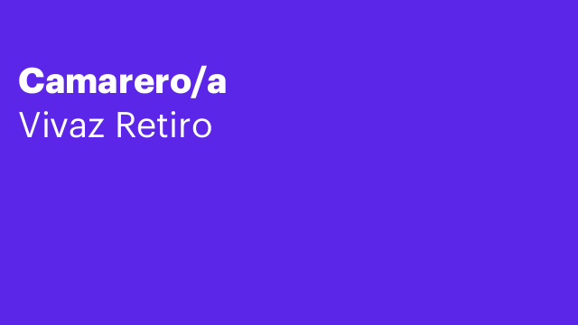 Camarero/a