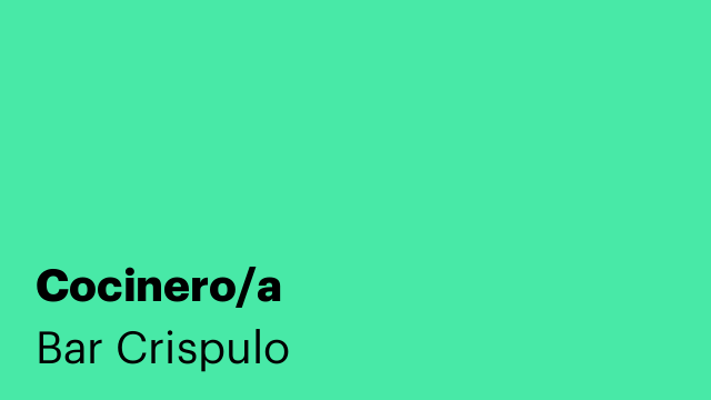 Cocinero/a