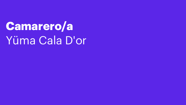Camarero/a