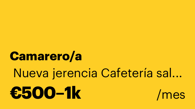 Camarero/a