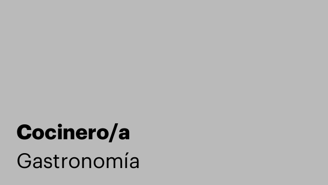 Cocinero/a