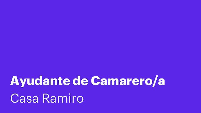 Ayudante de Camarero/a