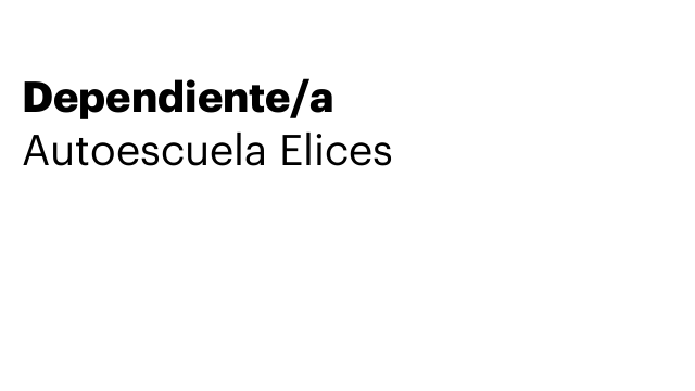 Dependiente/a