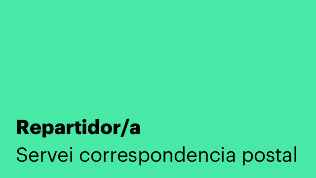 Repartidor/a