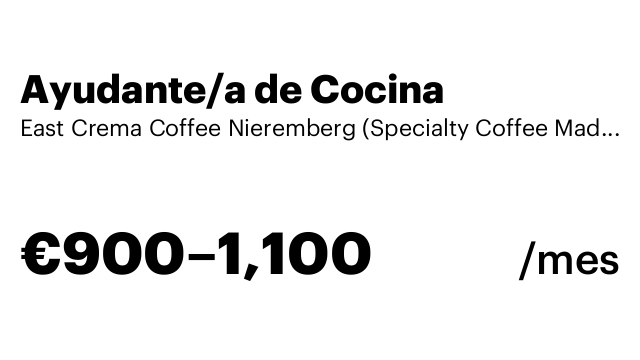 Ayudante/a de Cocina