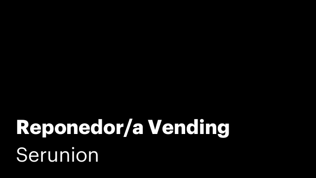 Reponedor/a Vending