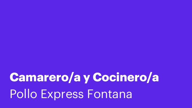 Camarero/a y Cocinero/a