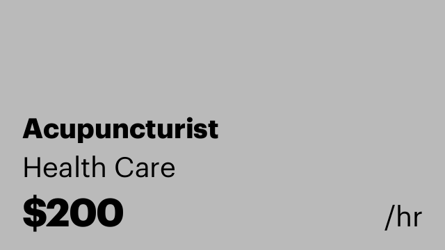 Acupuncturist