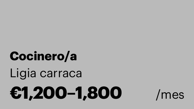 Cocinero/a
