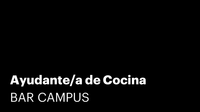 Ayudante/a de Cocina