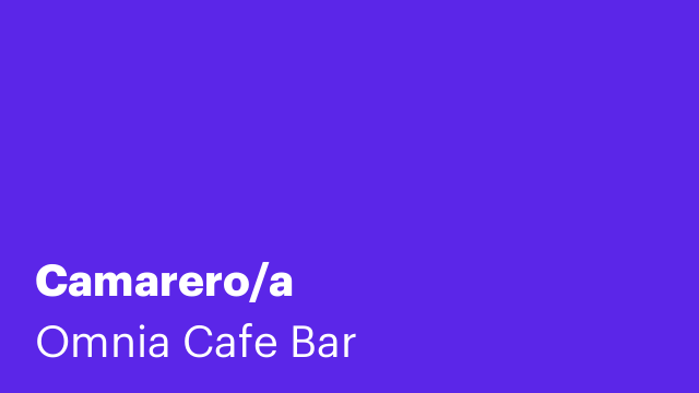 Camarero/a