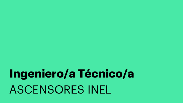 Ingeniero/a Técnico/a