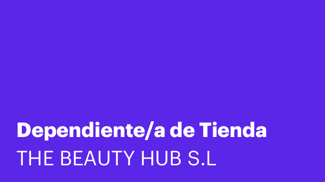 Dependiente/a de Tienda