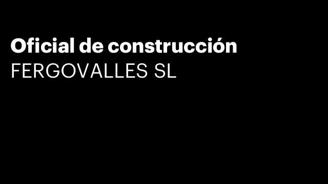 Oficial de construcción